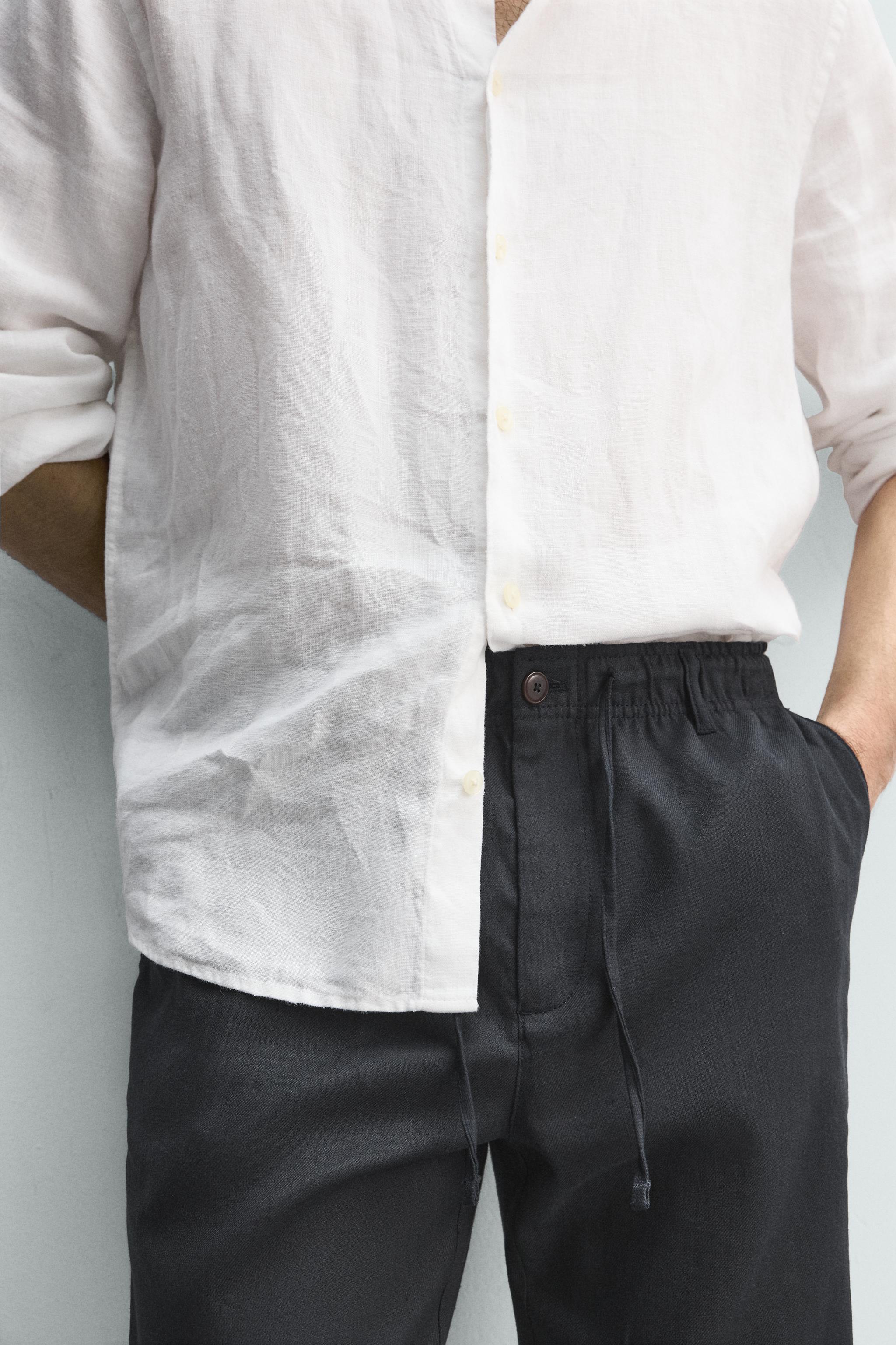 PANTALON COUPE DÉCONTRACTÉE COTON - LIN
